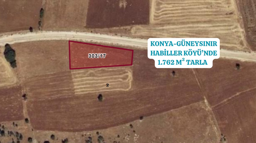KONYA GÜNEYSINIR HABİLLER KÖYÜNDE 1.762 M²TARLAMIZ SATILIKTIR - KONYA GÜNEYSINIR fotoğraf 7